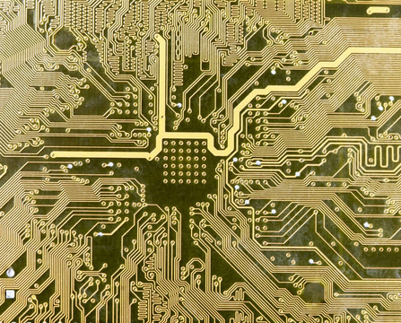 高科技電路板金色背景