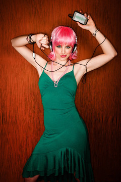 迪斯科女人與Pink Hair