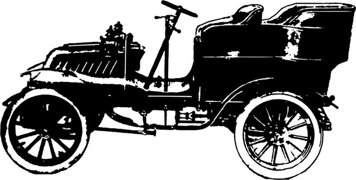 老款汽車插畫