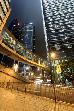香港市中心的夜晚