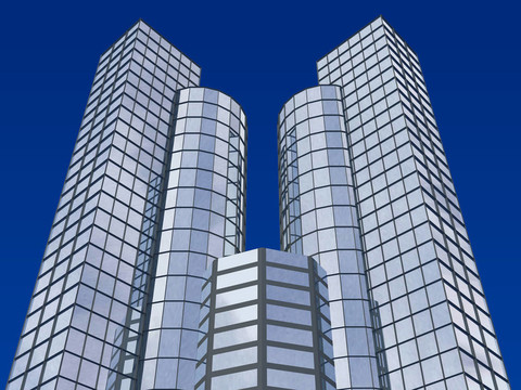 3D抽象摩天大樓公司介紹