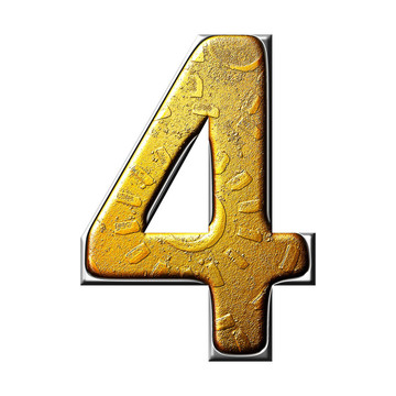 3d金屬攪拌字母