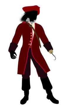 Hook Silhouette船長插畫