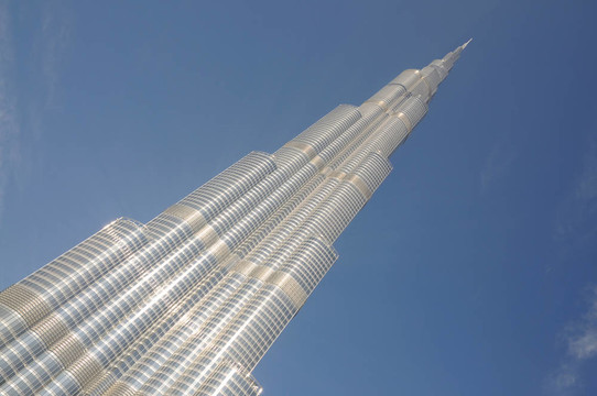 Burj Khalifa -在世界上最高的摩天大樓。迪拜阿拉伯聯(lián)合酋長(zhǎng)國(guó)