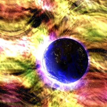 宇宙空間的星球