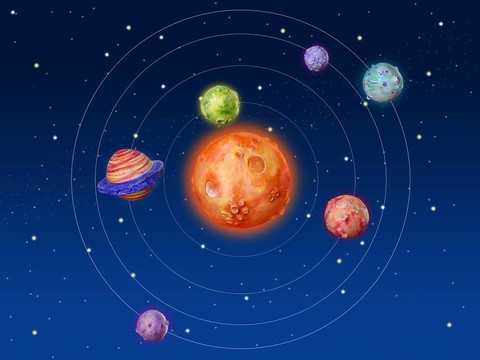 宇宙行星幻想手工宇宙