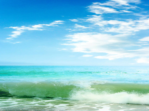 美麗的海景