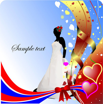 婚禮或情人節(jié)賀卡。