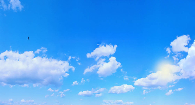 深藍(lán)色的天空