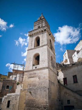 在圣彼得洛教堂的Belltower barisano。馬泰拉。巴斯利卡塔大區(qū)。