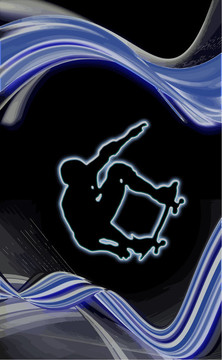 摘要滑冰boarrding向量