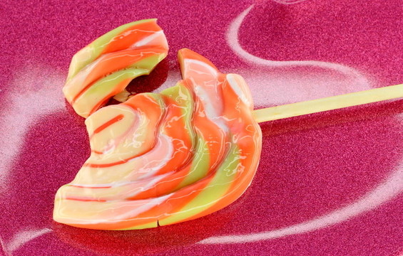 在一盤Lollipop