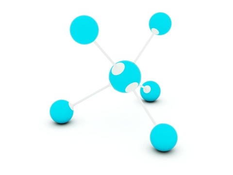 白色孤立分子。藍(lán)灰系列