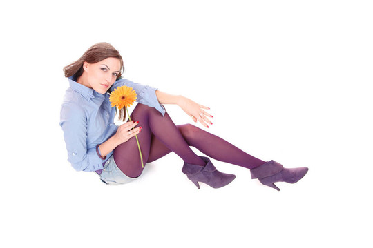 一個(gè)清新可愛的女人的畫像