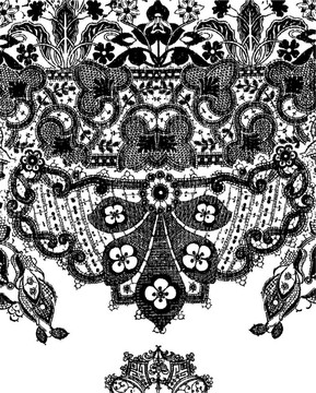 佩斯利花邊圖形插畫設(shè)計(jì)