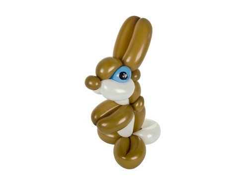 白色的氣球兔子