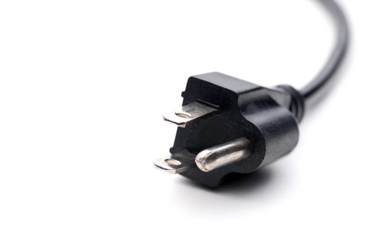 黑色的電源線
