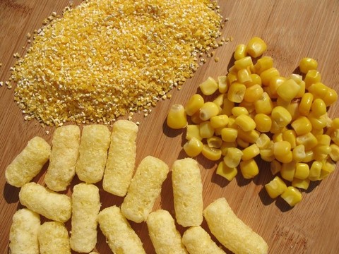 玉米片；玉米糝、玉米罐頭
