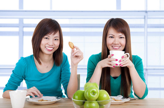 喝茶休息