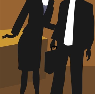 辦公室里的男人和女人