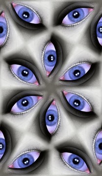 藍眼睛的圖案