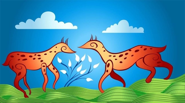 兩只鹿