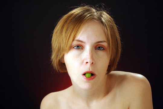 美麗的年輕女子與糖果（2