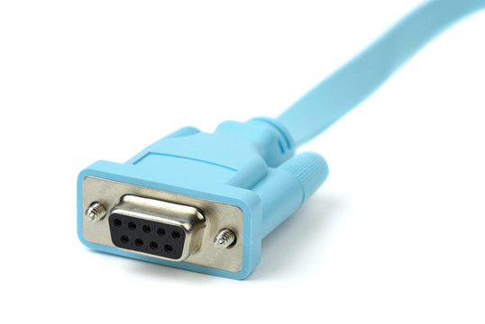 與DB9連接器藍(lán)色電纜（RS232／COM接口）