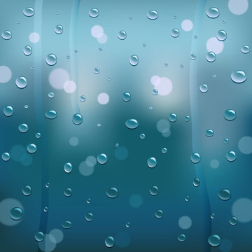 雨滴的插圖