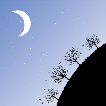 夜晚的天空