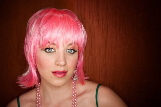 迪斯科女人與Pink Hair