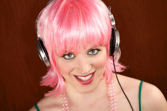 迪斯科女人與Pink Hair