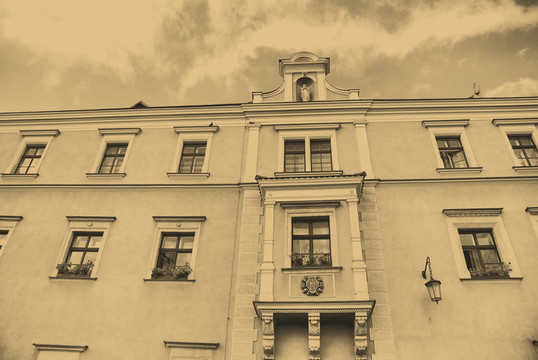 老照片風格ofRoyal Wawel Castle；Cracow
