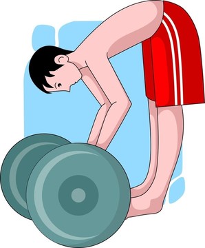 男孩鍛煉身體
