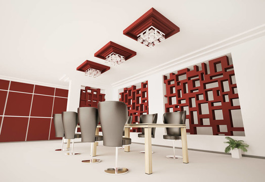 現(xiàn)代會(huì)議室的室內(nèi)3D