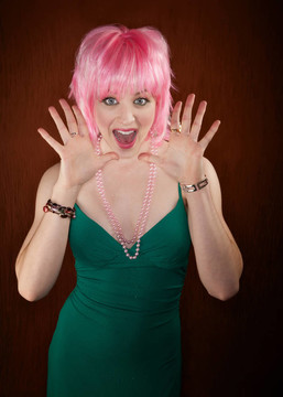 迪斯科女人與Pink Hair