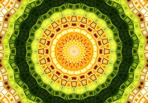 綠色拼花圖案