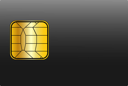 帶黃金籌碼的空白信用卡