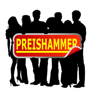 人與德國(guó)市場(chǎng)的標(biāo)志preishammer