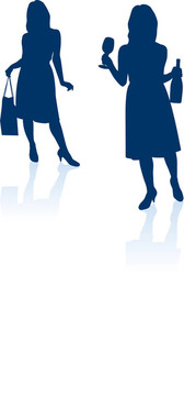 性感女孩剪影