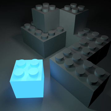 發(fā)光的積木