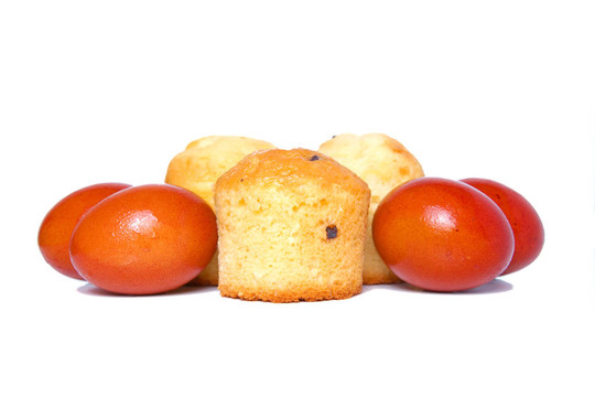 俄羅斯復(fù)活節(jié)彩蛋和蛋糕