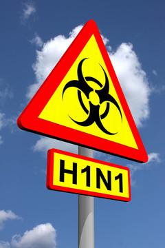 甲型H1N1流感生物危害警告標(biāo)志