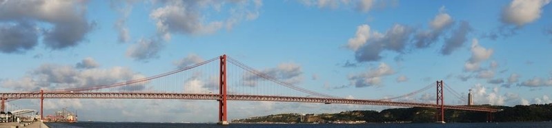Lisbon 4月25日大橋；在葡萄牙