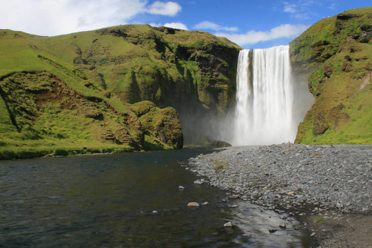冰島skogafoss waterfalls02