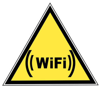 WiFi區(qū)警示標(biāo)志—