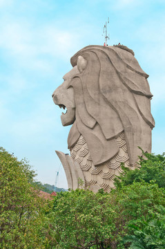 魚(yú)尾獅；新加坡