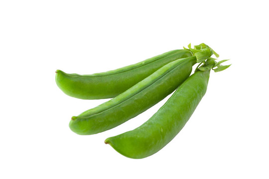 綠色的豌豆莢
