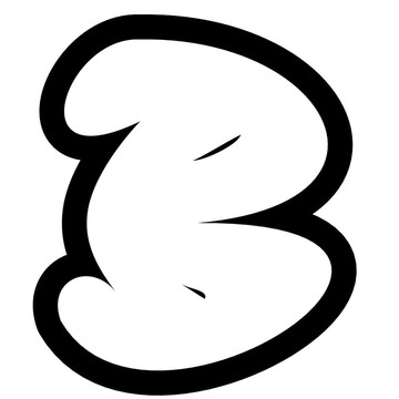 涂鴉字母泡泡字體