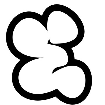 涂鴉字母泡泡字體